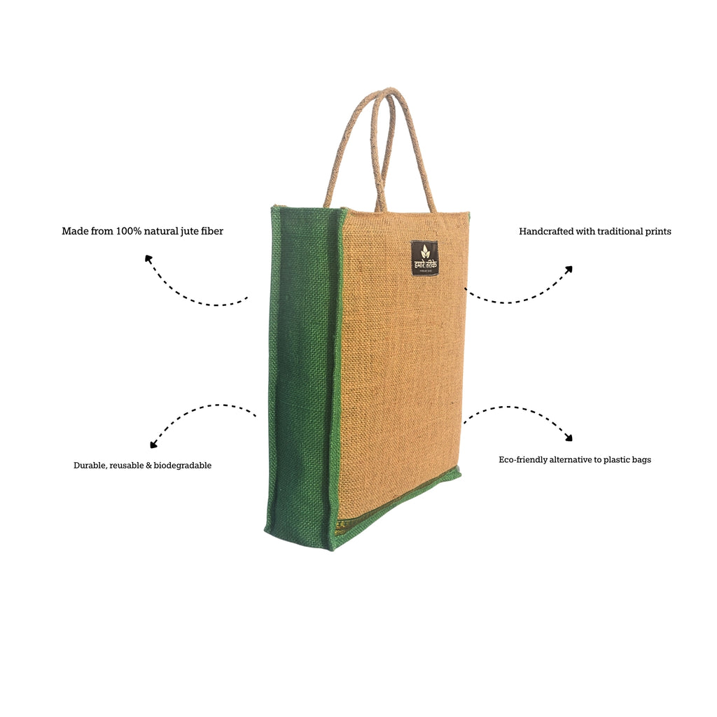 Iti Green | Small Jute Shopping Bag