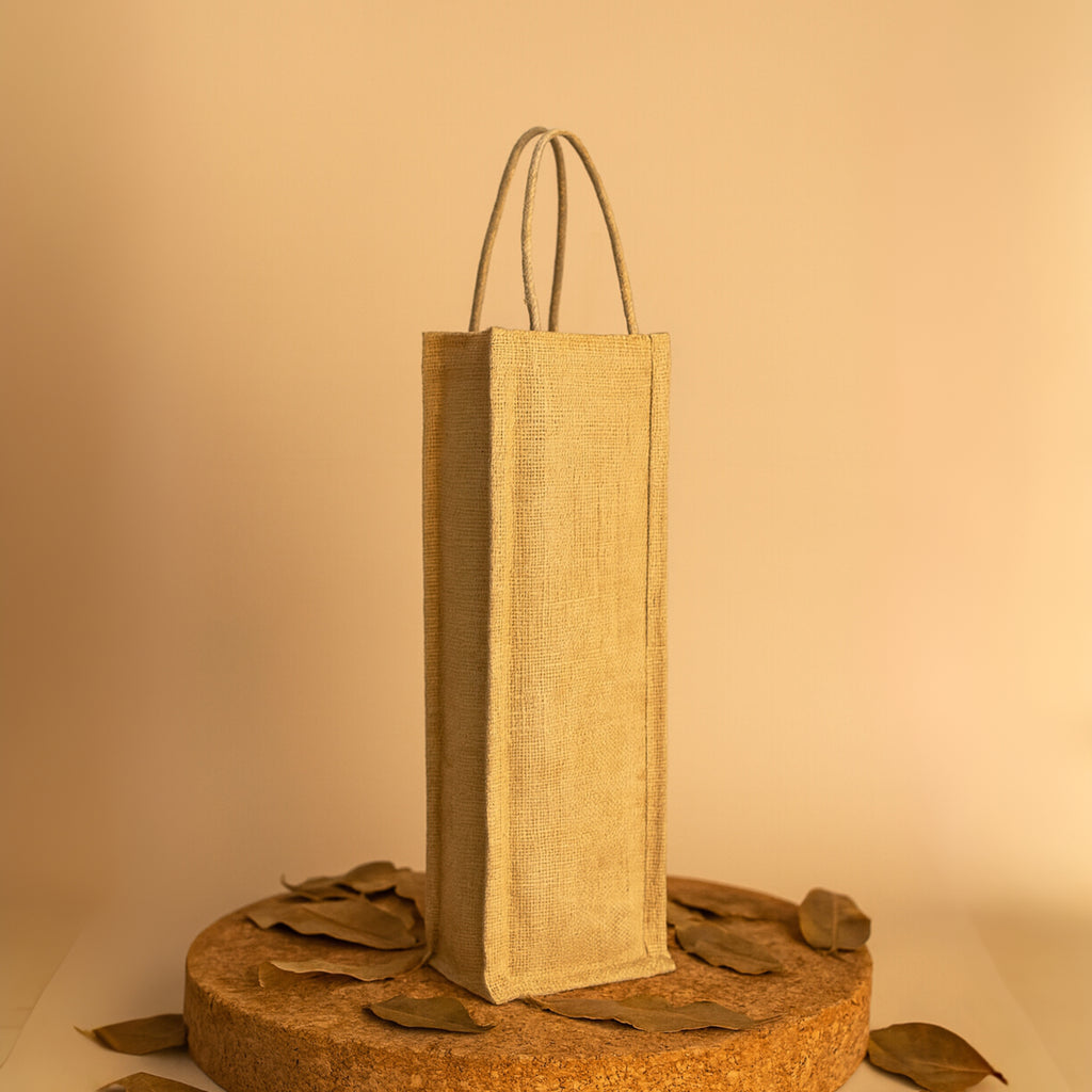 Shanti | Plain Jute Bottle Carrier