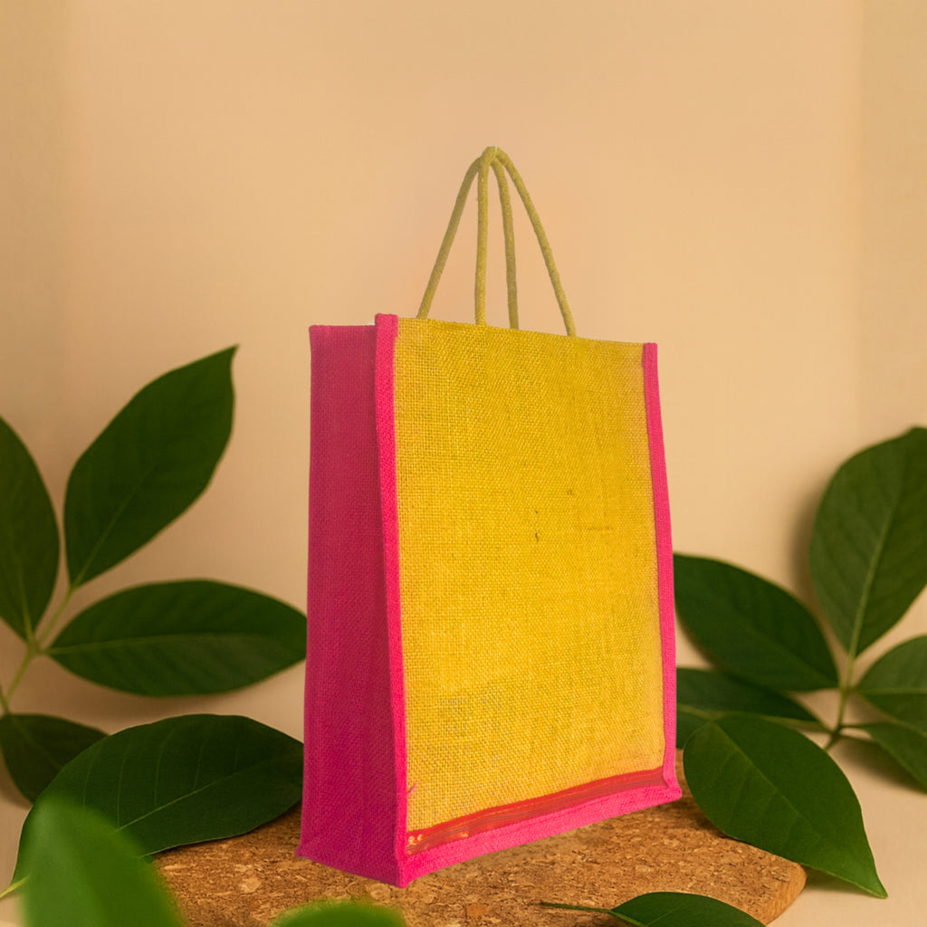 Iti Pink | Small Jute Shopping Bag