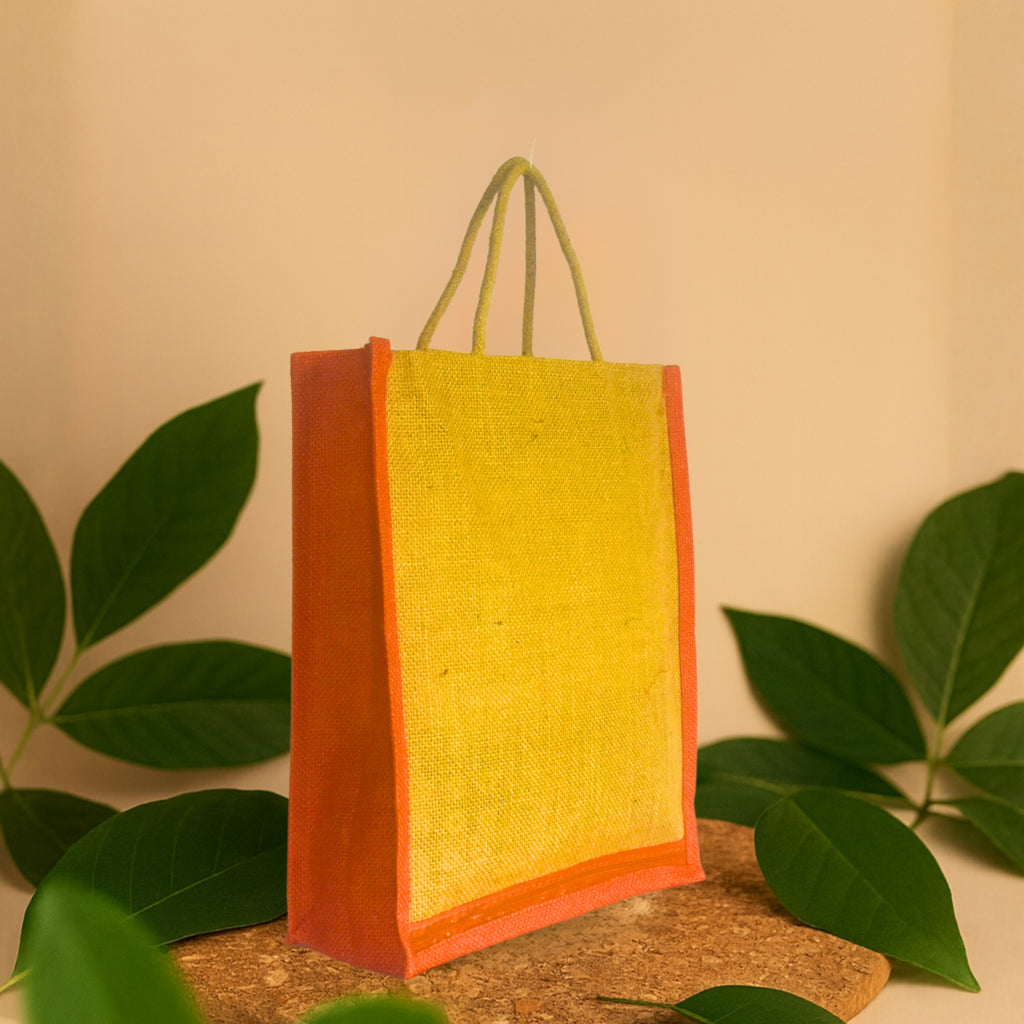 Iti Orange | Small Jute Shopping Bag