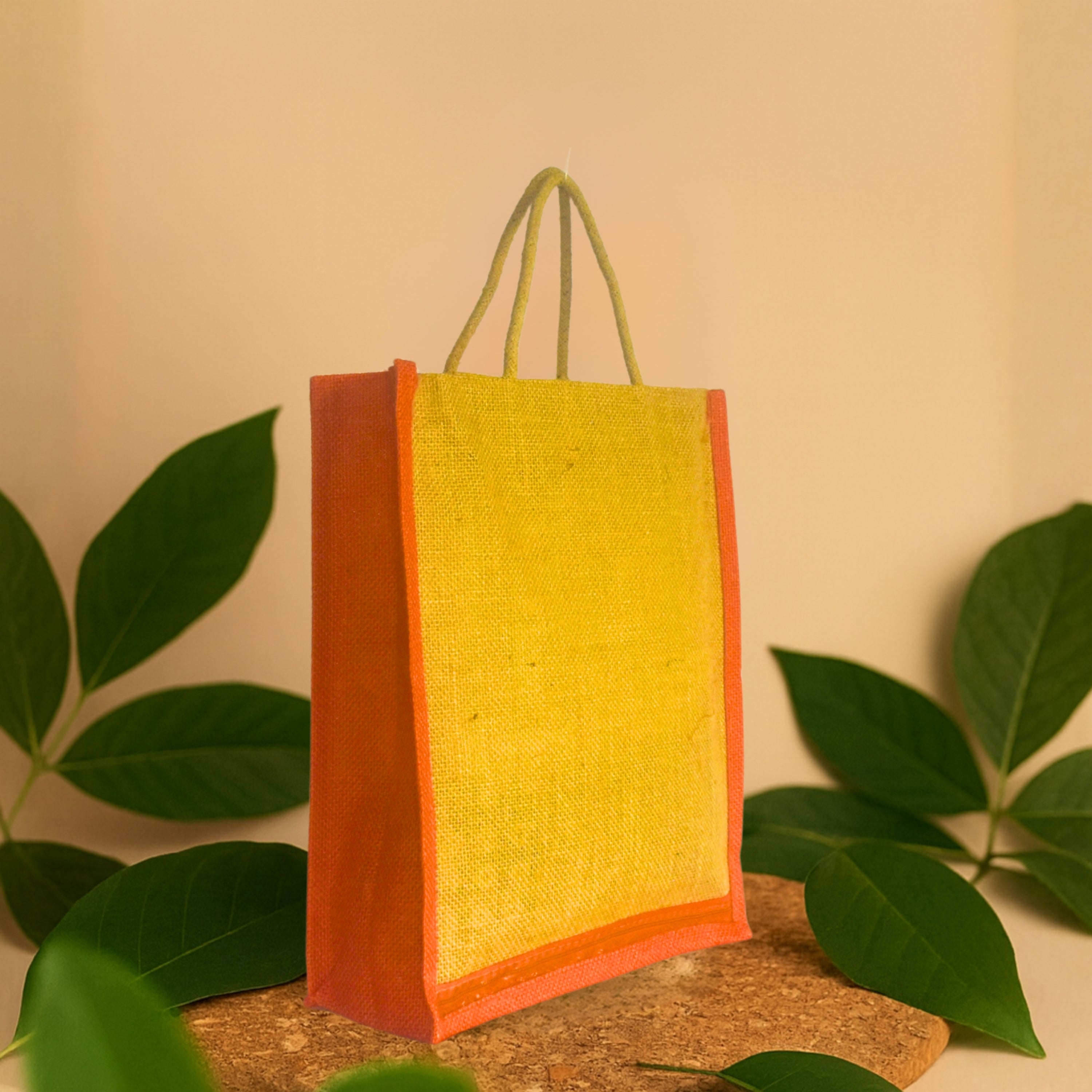 Iti Orange | Small Jute Shopping Bag