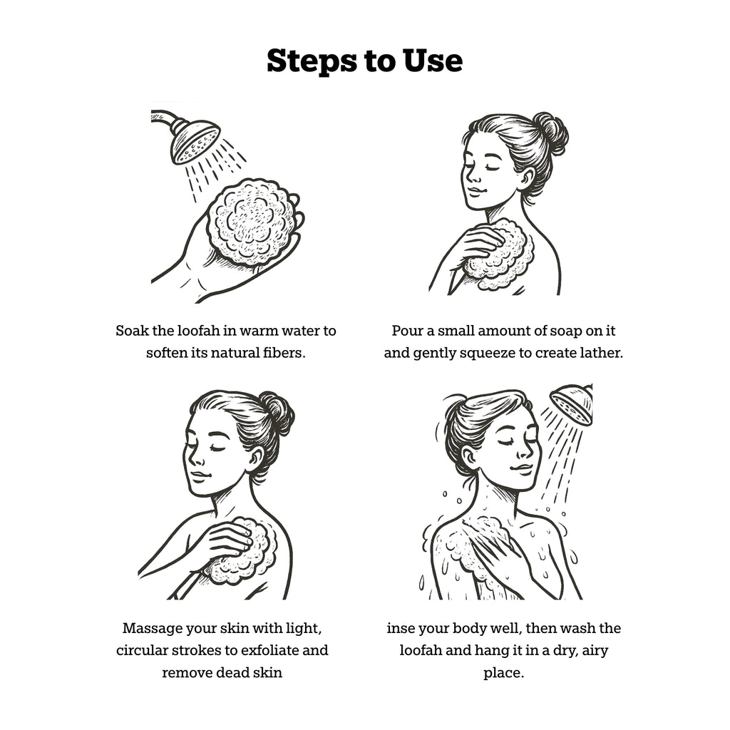 Natural Loofah (Plant-Based)