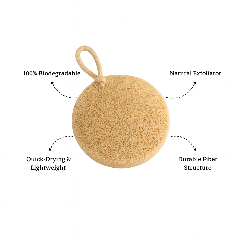 Natural Bathing Loofah (Plant-Based)